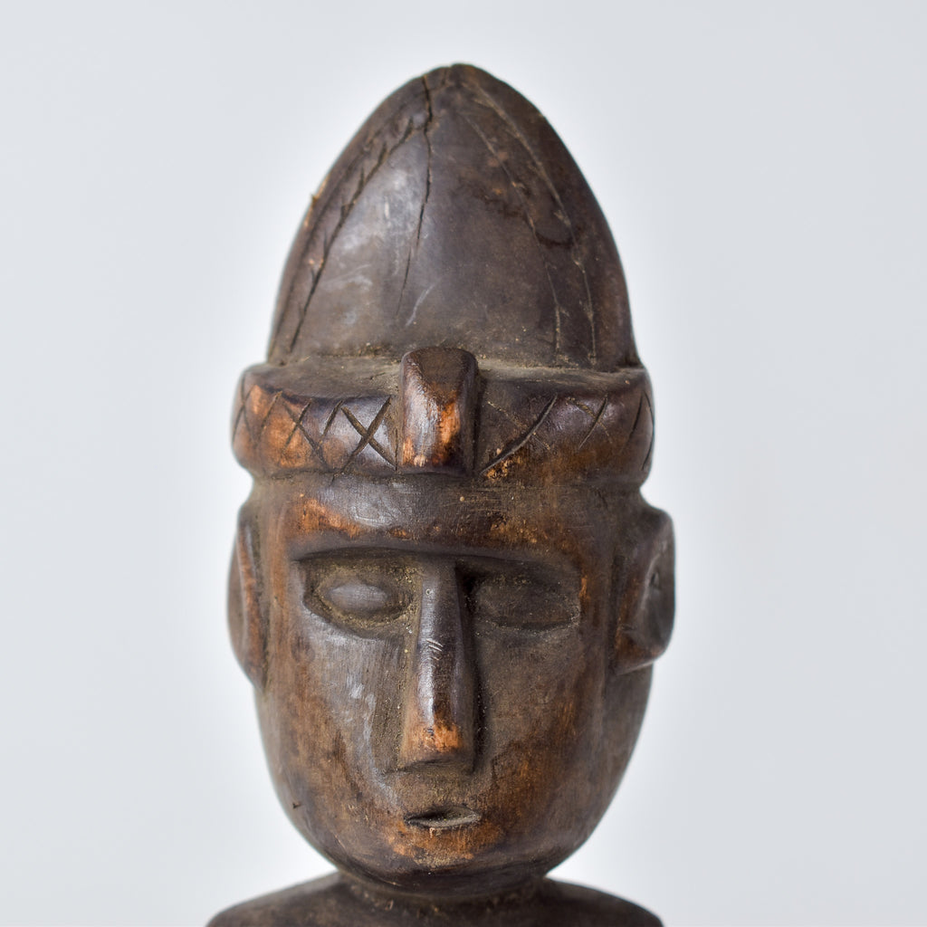 Baule Seated Wood Figure Côte d'Ivoire