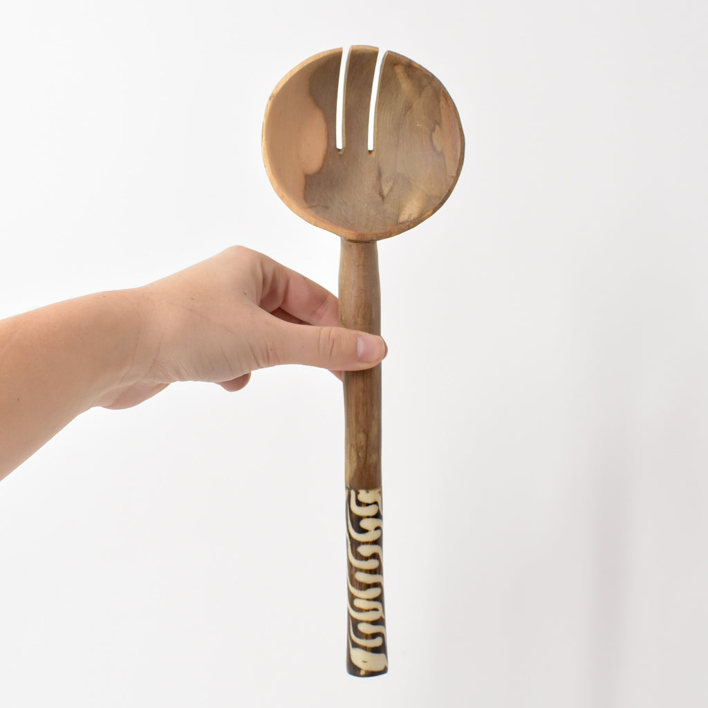 Bone Handle Serving Spoon Set Kenya