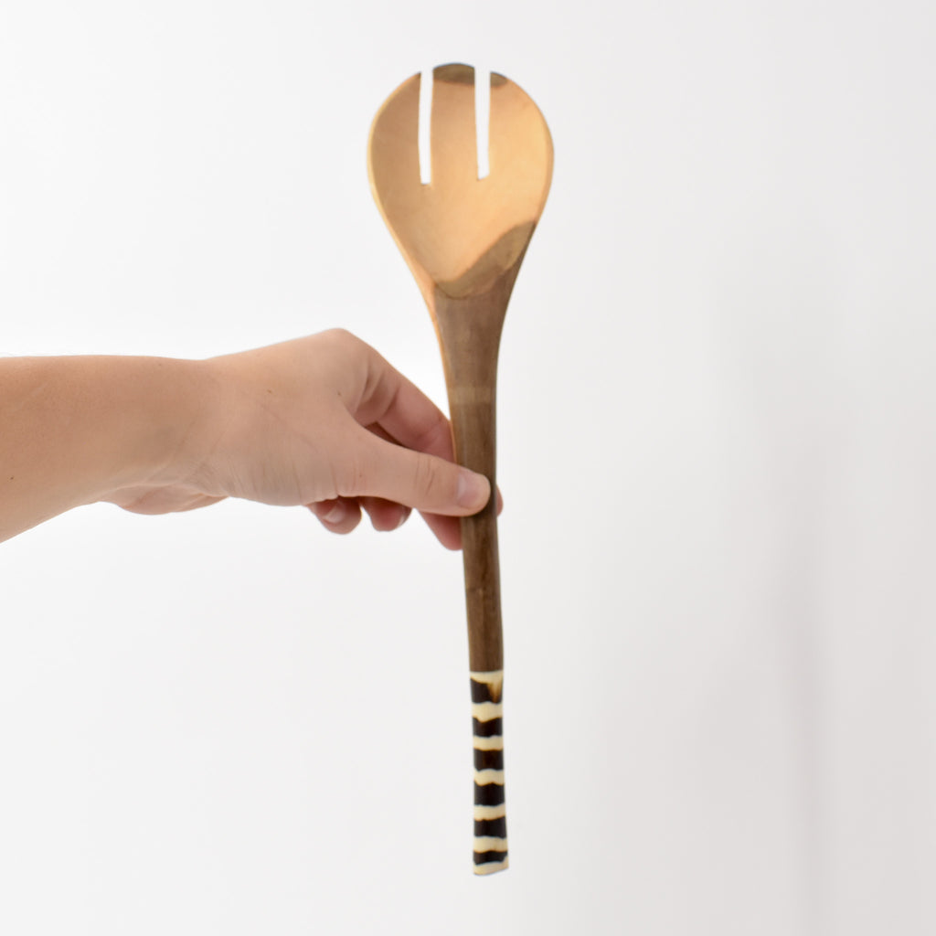 Bone Handle Serving Spoon Set Kenya