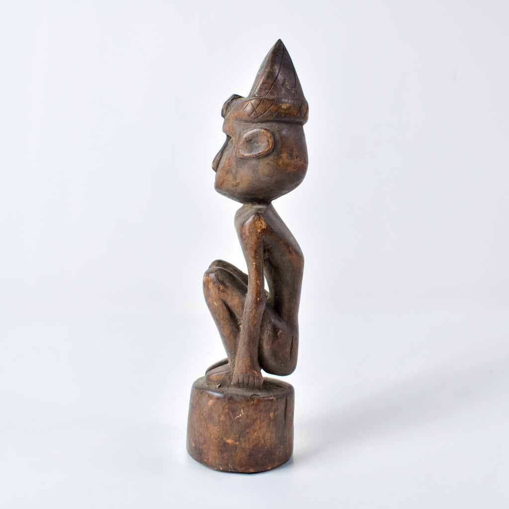 Baule Seated Wood Figure Côte d'Ivoire