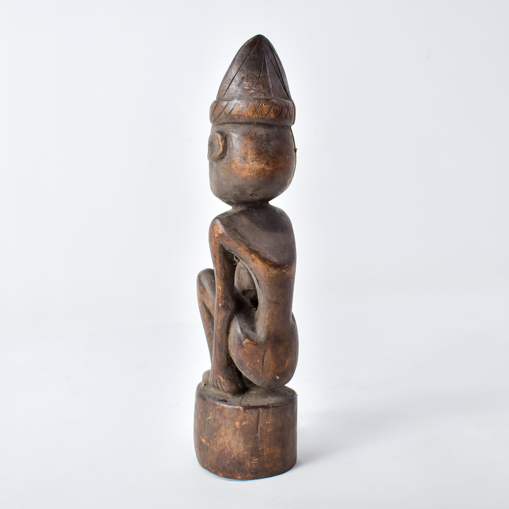 Baule Seated Wood Figure Côte d'Ivoire