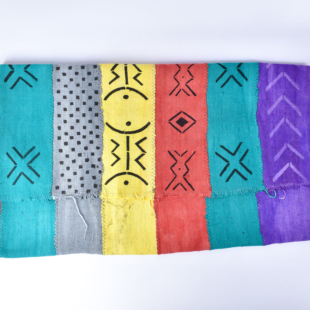 Colorful Mudcloth Textile Mali 65x41 Inch