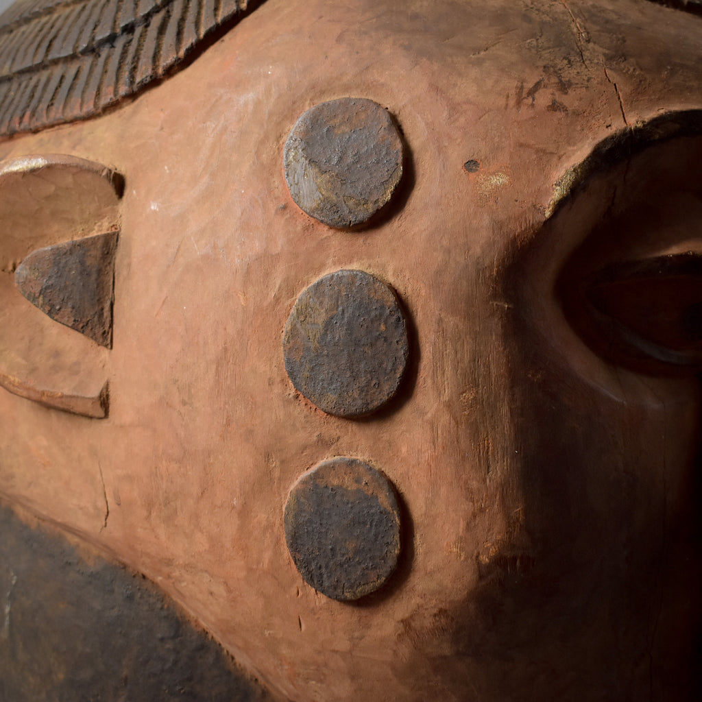 Igbo Huge Wood Carved Mask Nigeria