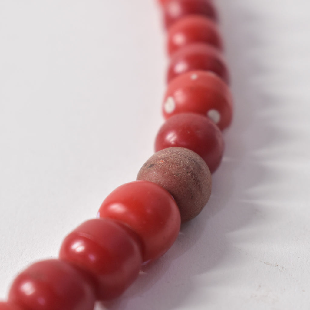 Red Prosser Mock Skunk Trade Beads