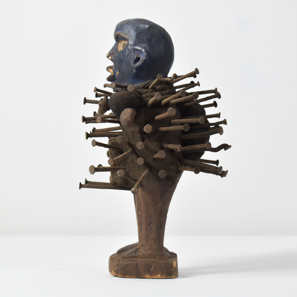 Bakongo Nkisi Power Nail Fetish Figure Congo