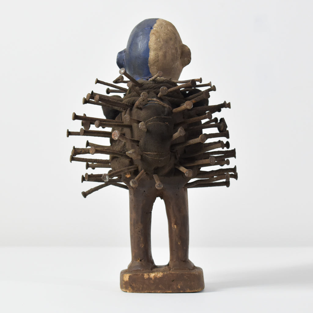 Bakongo Nkisi Power Nail Fetish Figure Congo