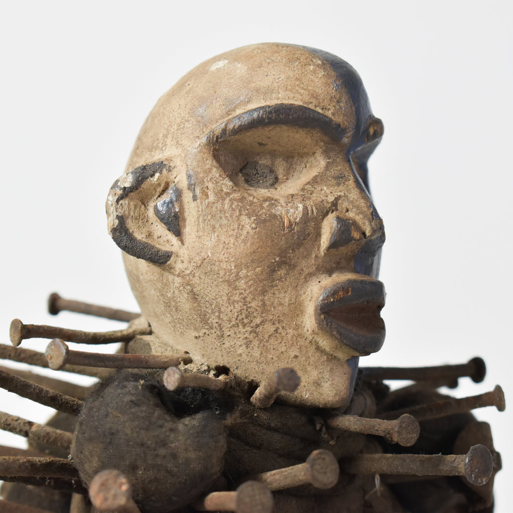 Bakongo Nkisi Power Nail Fetish Figure Congo