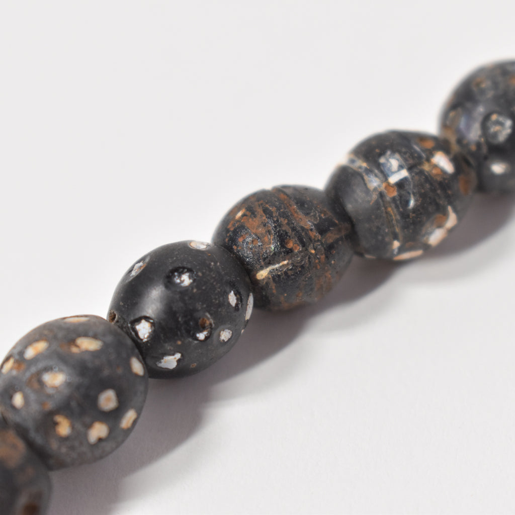 Black Skunk Venetian Trade Beads