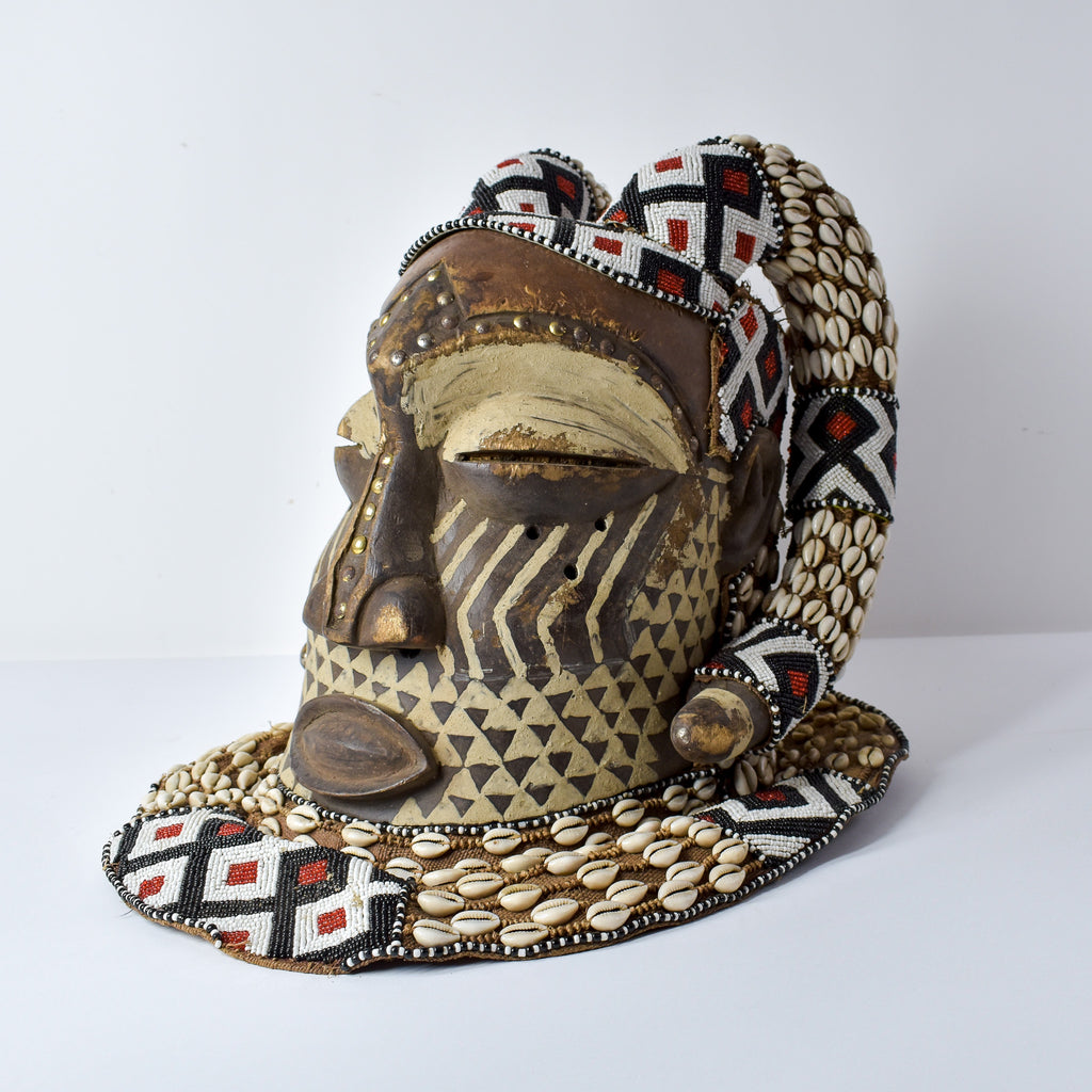 Kuba Mask Bwoom Helmet Royal Congo