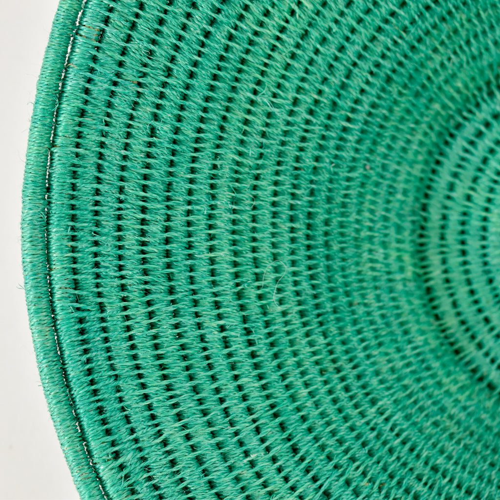 Teal Sisal Handwoven Basket Eswatini