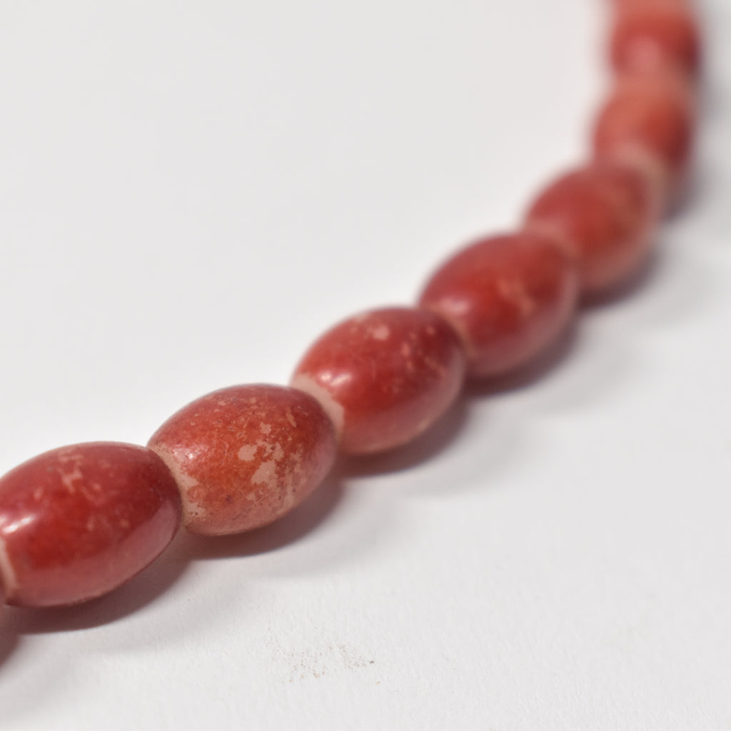 Red Bohemian Melon Glass Beads