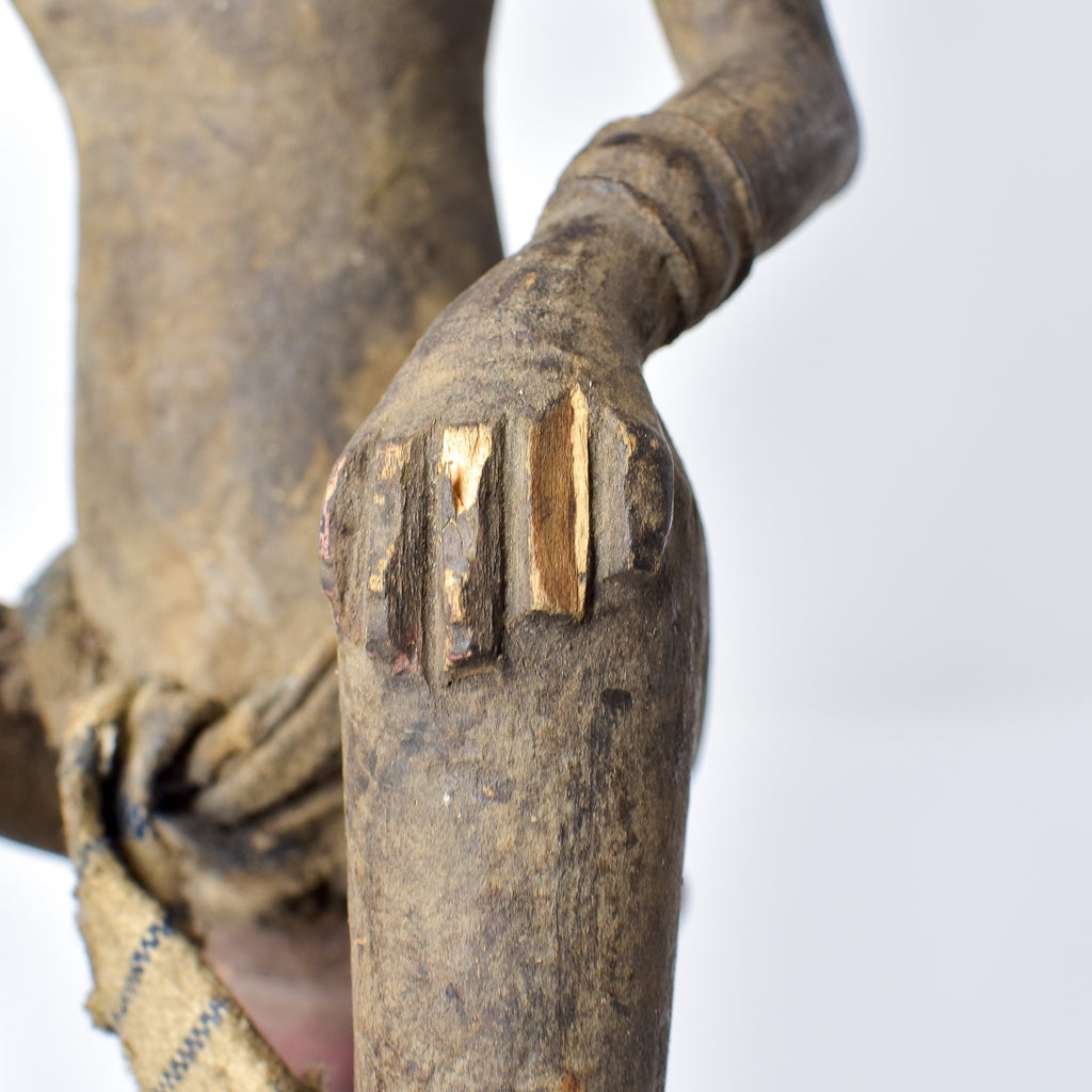 Baule Seated Wood Figure Côte d'Ivoire
