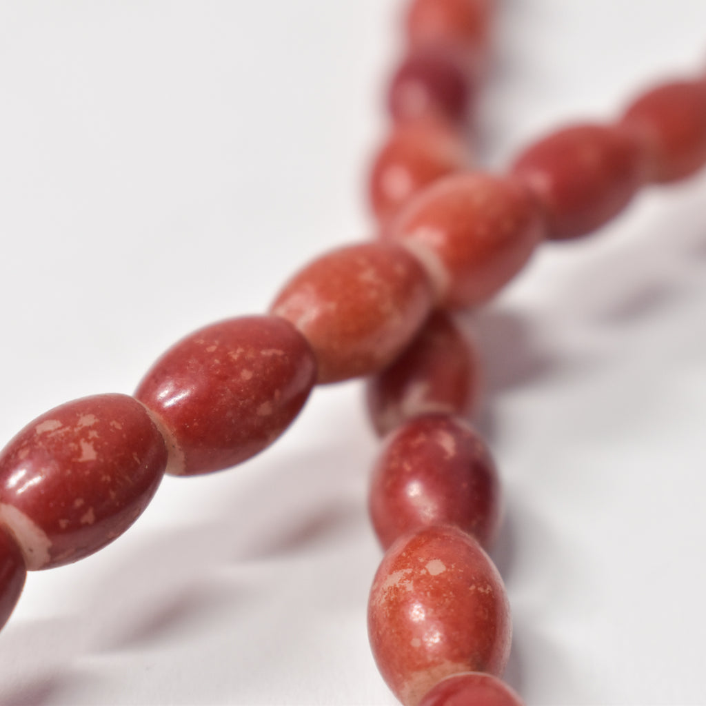 Red Bohemian Glass Beads