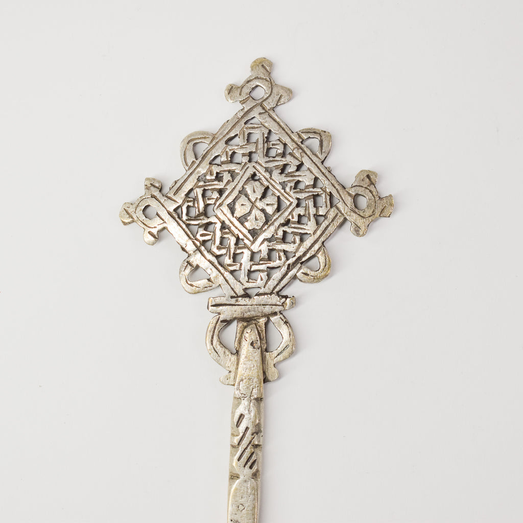 Silver Coptic Hand Cross Ethiopia