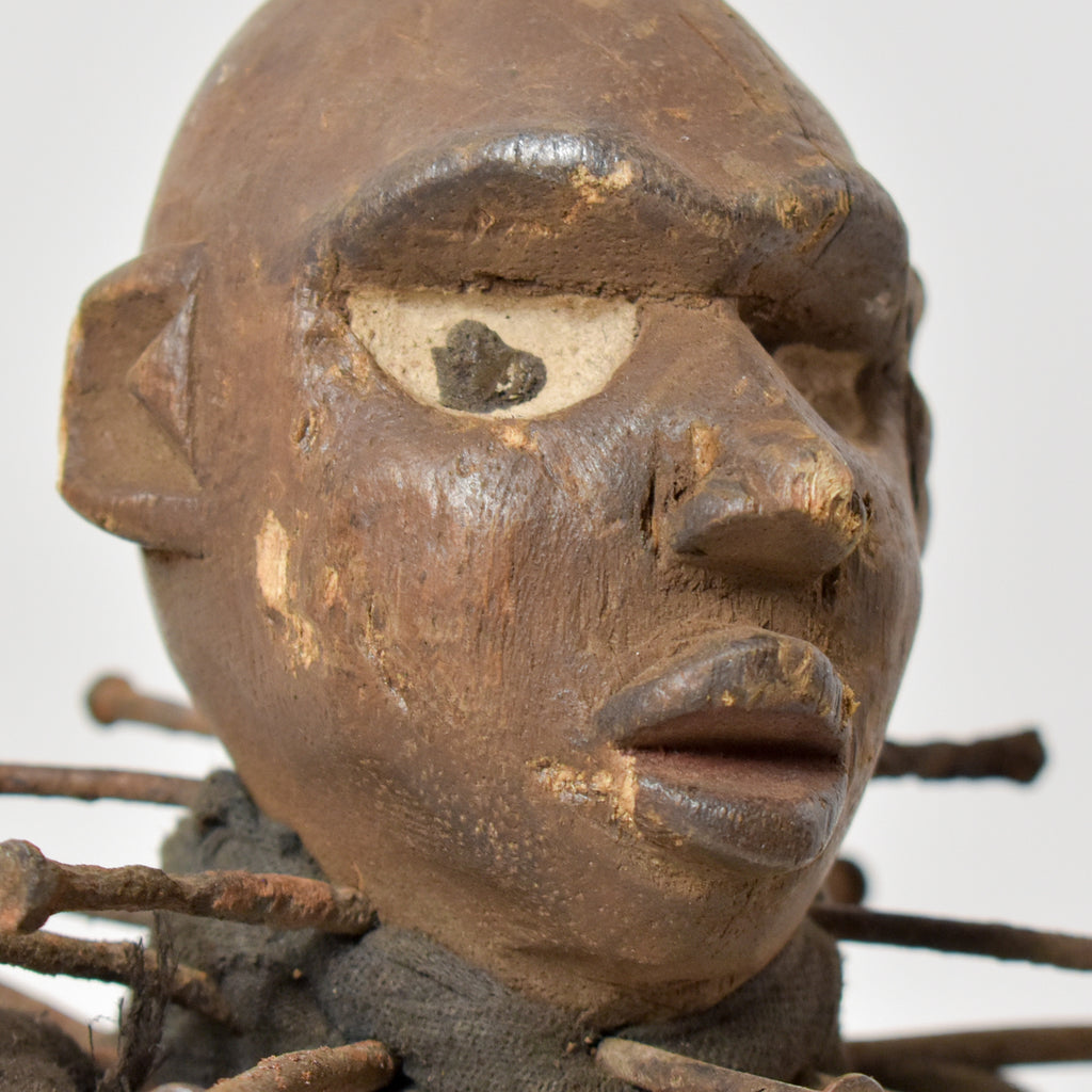 Bakongo Nkisi Power Nail Fetish Figure Congo