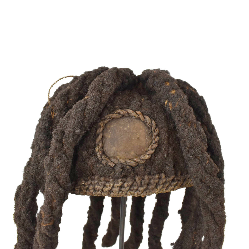 Bamileke Woven Hat with Hair Cameroon