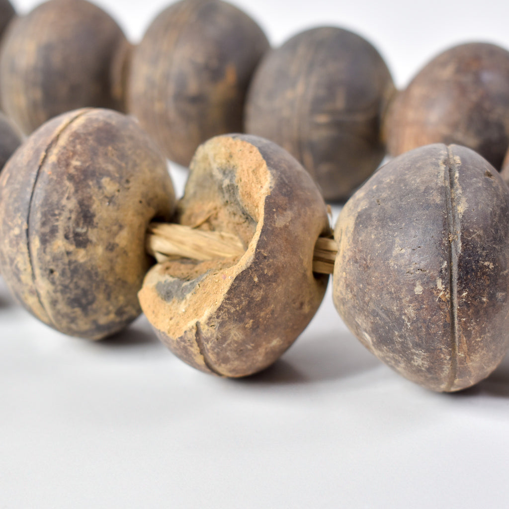 Tiv Spindle Whorl X-Large Trade Beads Nigeria 36 inch
