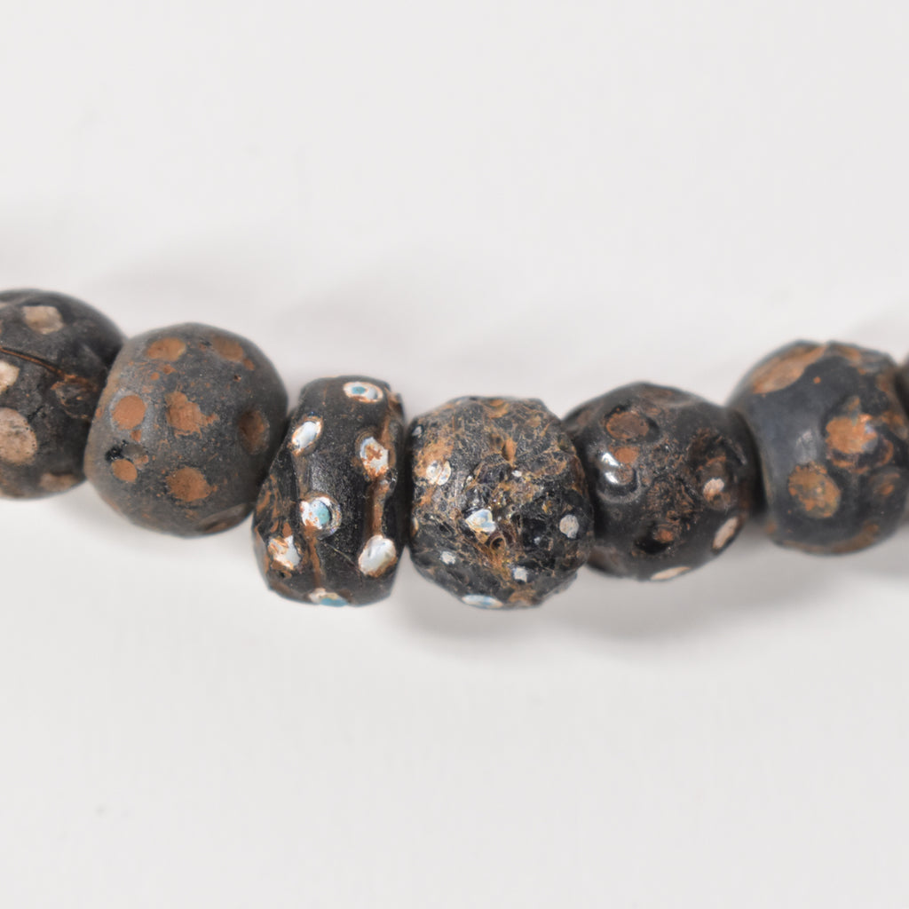 Black Skunk Venetian Trade Beads