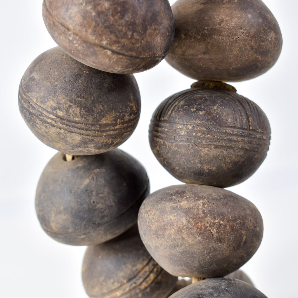 Tiv Spindle Whorl X-Large Trade Beads Nigeria 36 inch