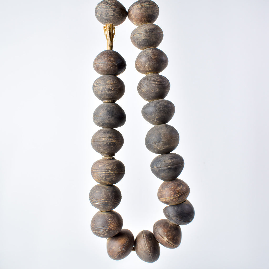 Tiv Spindle Whorl X-Large Trade Beads Nigeria 36 inch