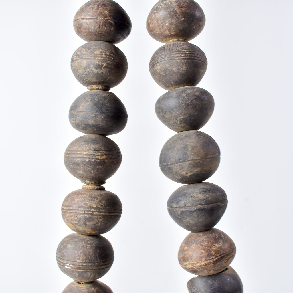 Tiv Spindle Whorl X-Large Trade Beads Nigeria 36 inch