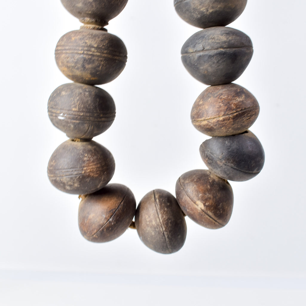 Tiv Spindle Whorl X-Large Trade Beads Nigeria 36 inch