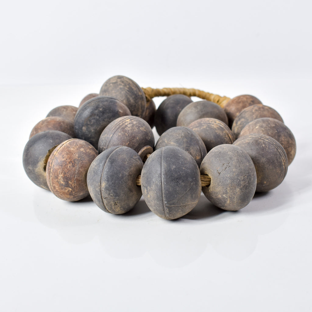 Tiv Spindle Whorl X-Large Trade Beads Nigeria 36 inch