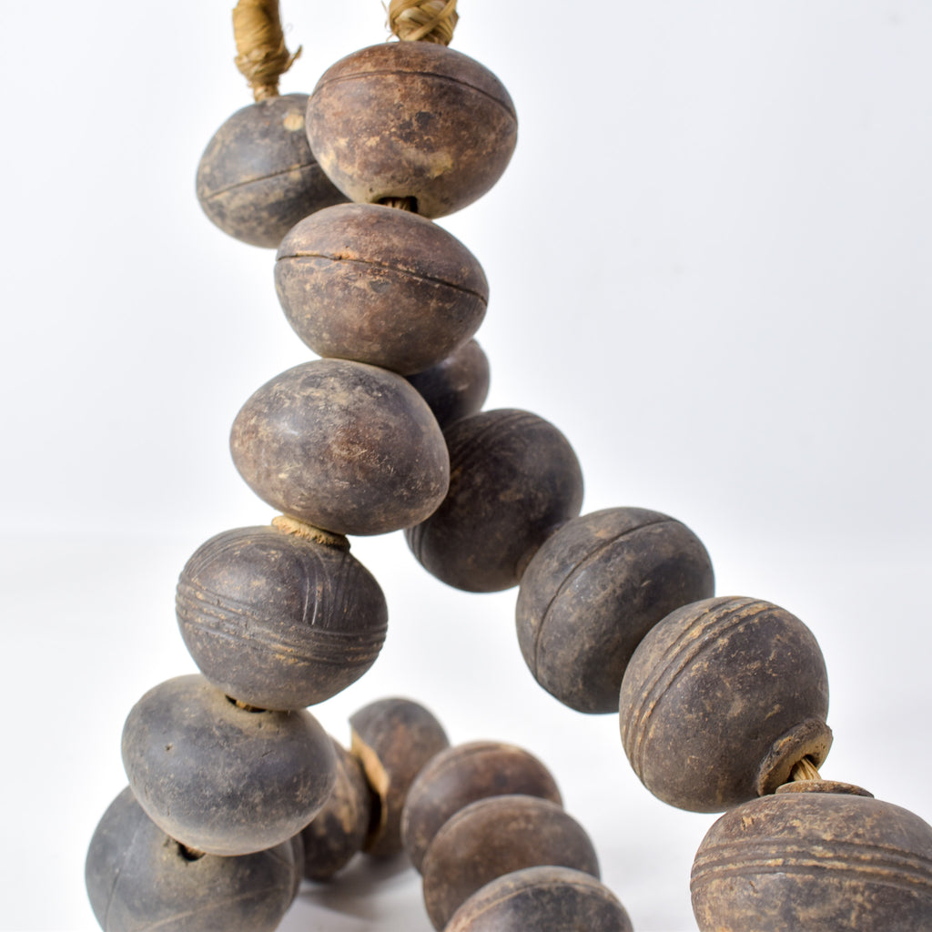 Tiv Spindle Whorl X-Large Trade Beads Nigeria 36 inch