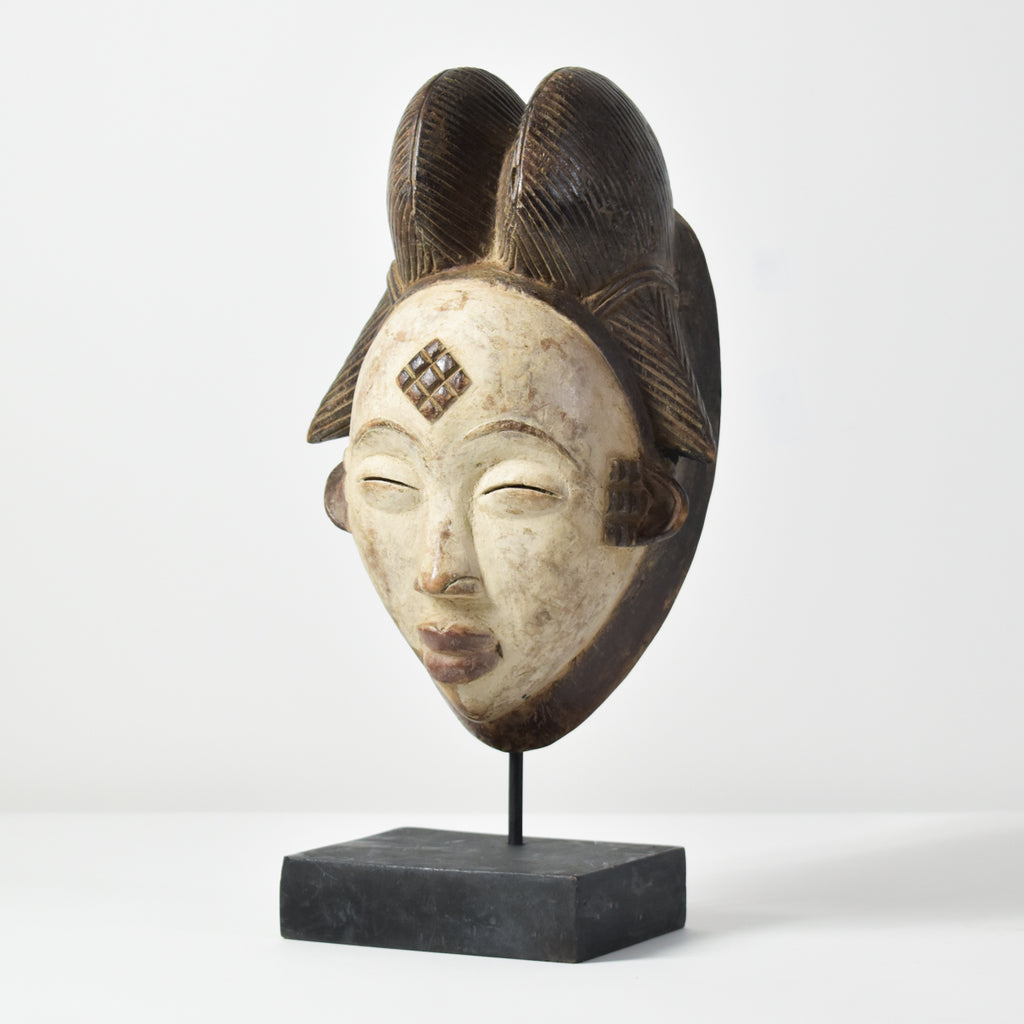 Punu Mukudji Hand Held Maiden Spirit Mask Gabon