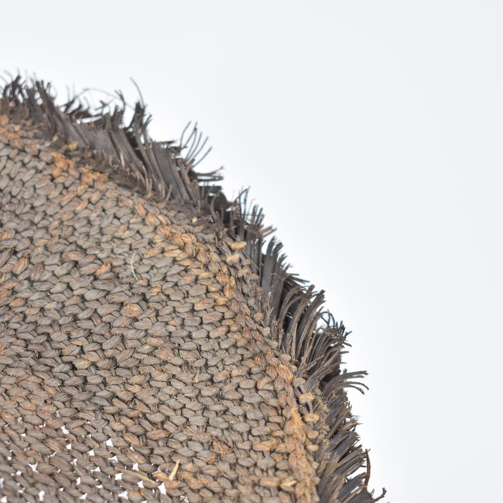 Bamileke Raffia Hat on Custom Stand Cameroon
