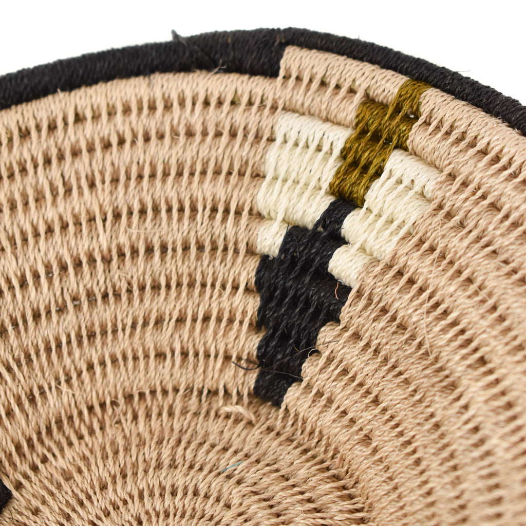 Neutral Agave Sisal Handwoven Basket Eswatini