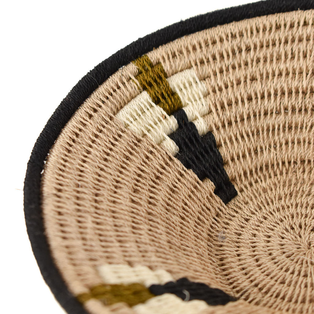 Neutral Agave Sisal Handwoven Basket Eswatini