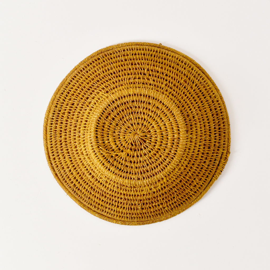 Teal Sisal Handwoven Basket Eswatini