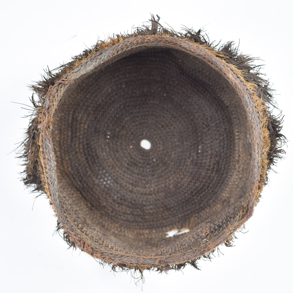 Bamileke Raffia Hat on Custom Stand Cameroon
