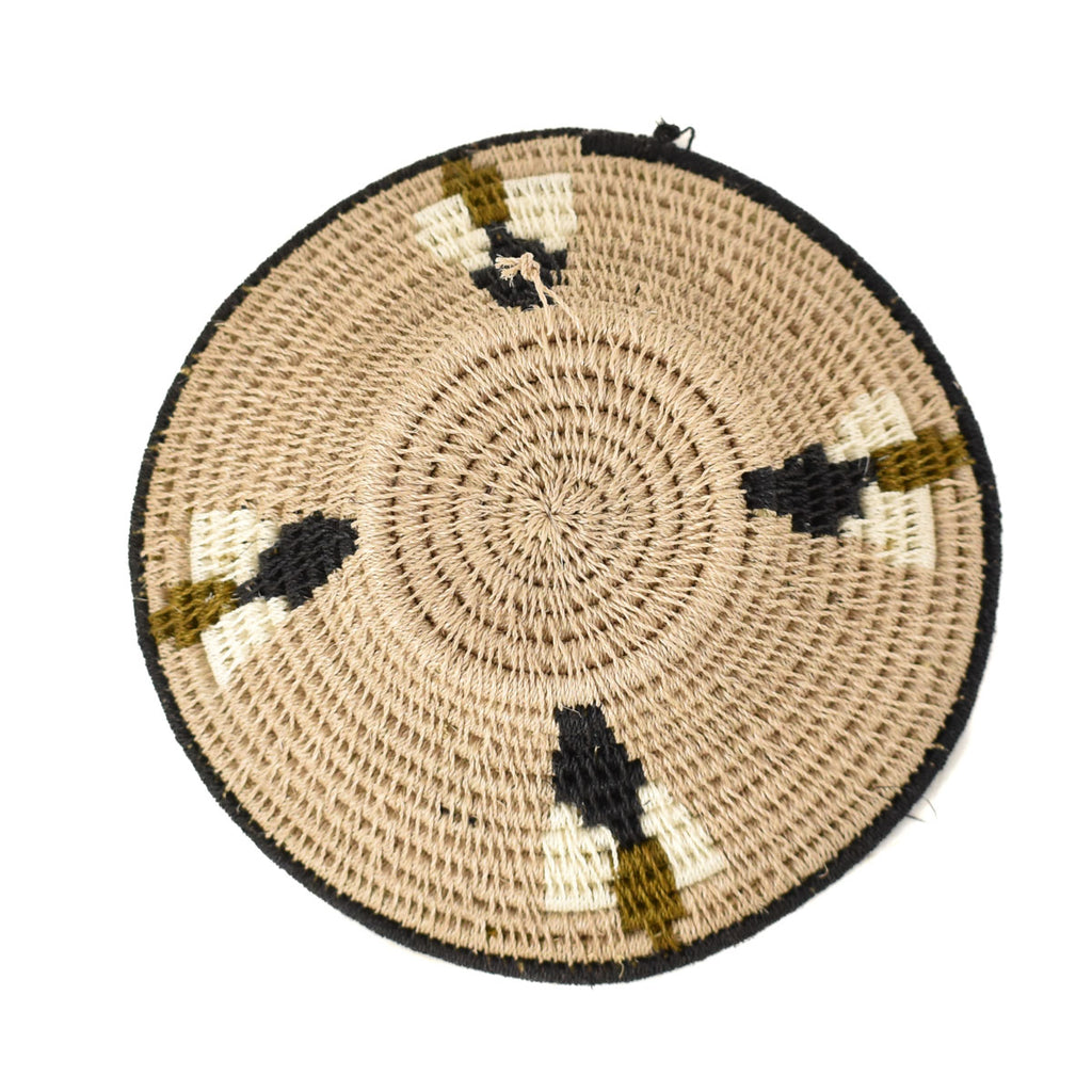 Neutral Agave Sisal Handwoven Basket Eswatini