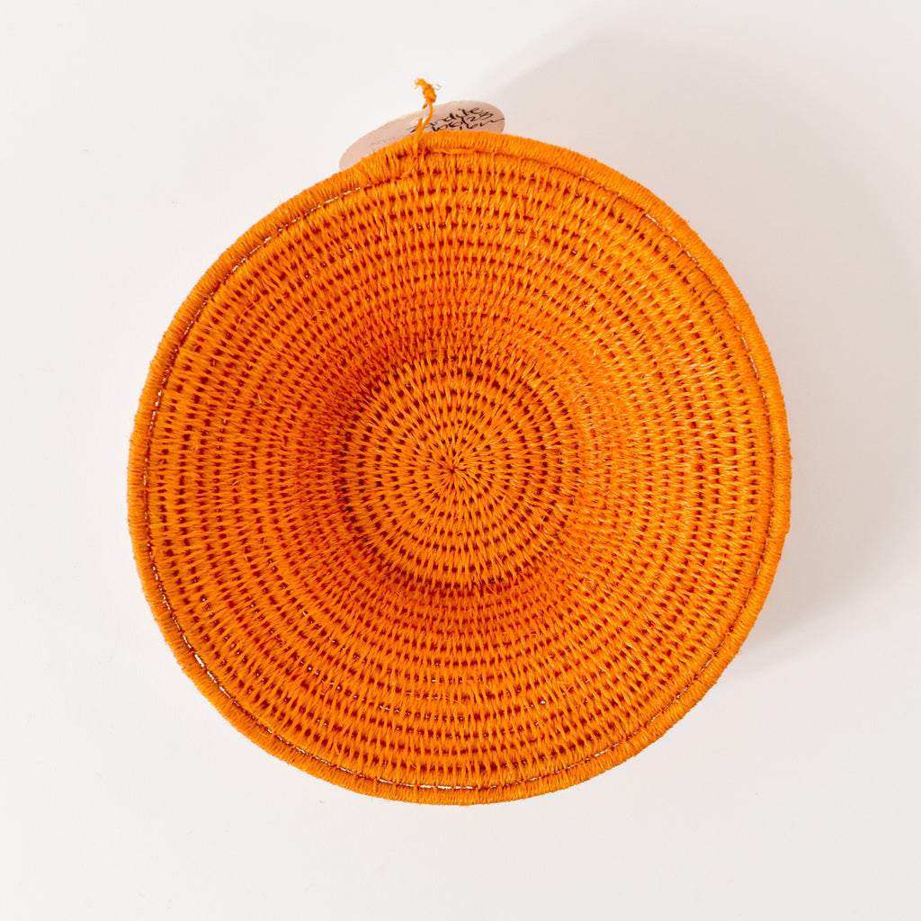 Orange Sisal Handwoven Basket Eswatini