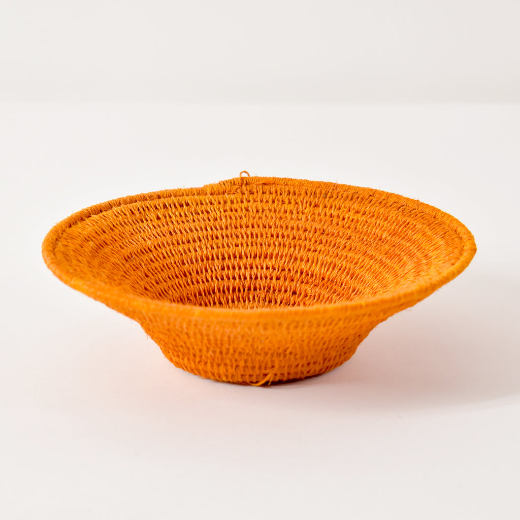 Orange Sisal Handwoven Basket Eswatini