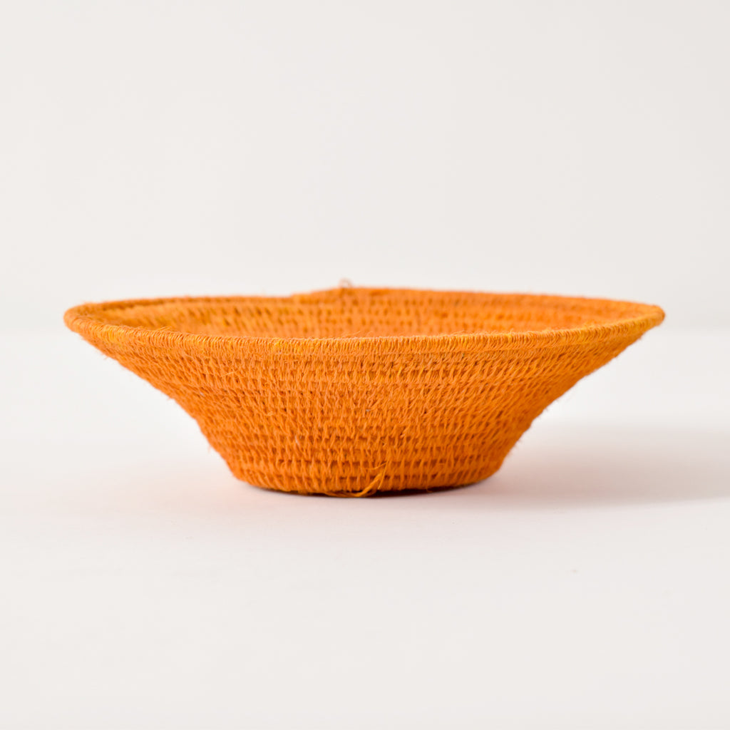 Orange Sisal Handwoven Basket Eswatini