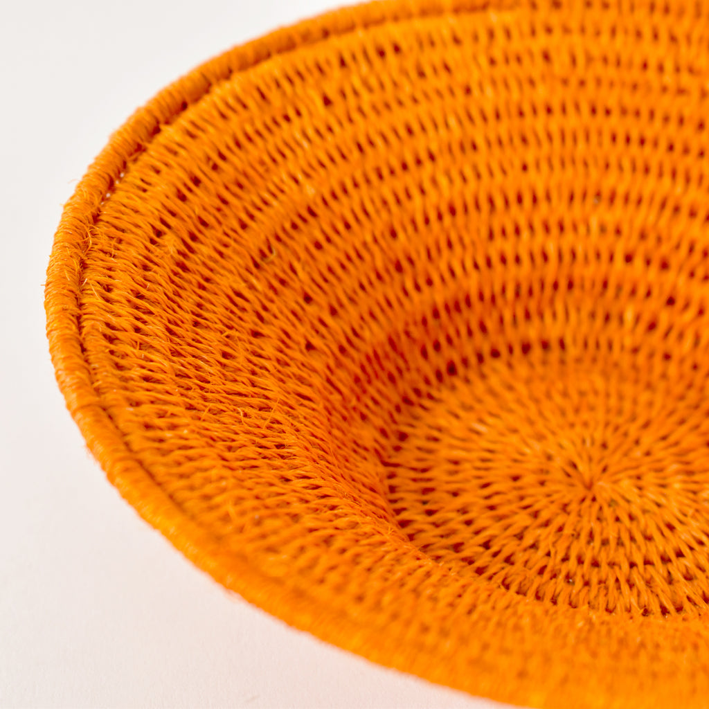 Orange Sisal Handwoven Basket Eswatini