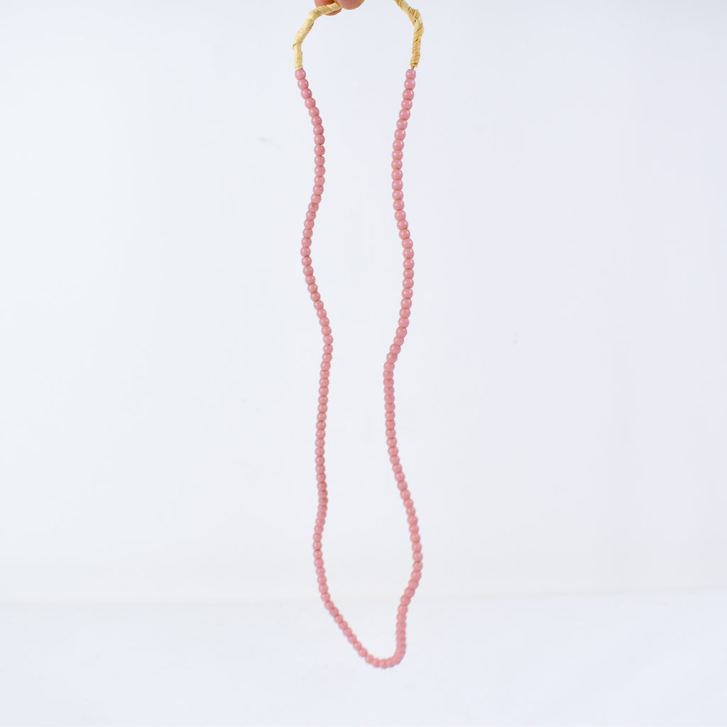 6 Strands Bohemian Pink Round Trade Beads