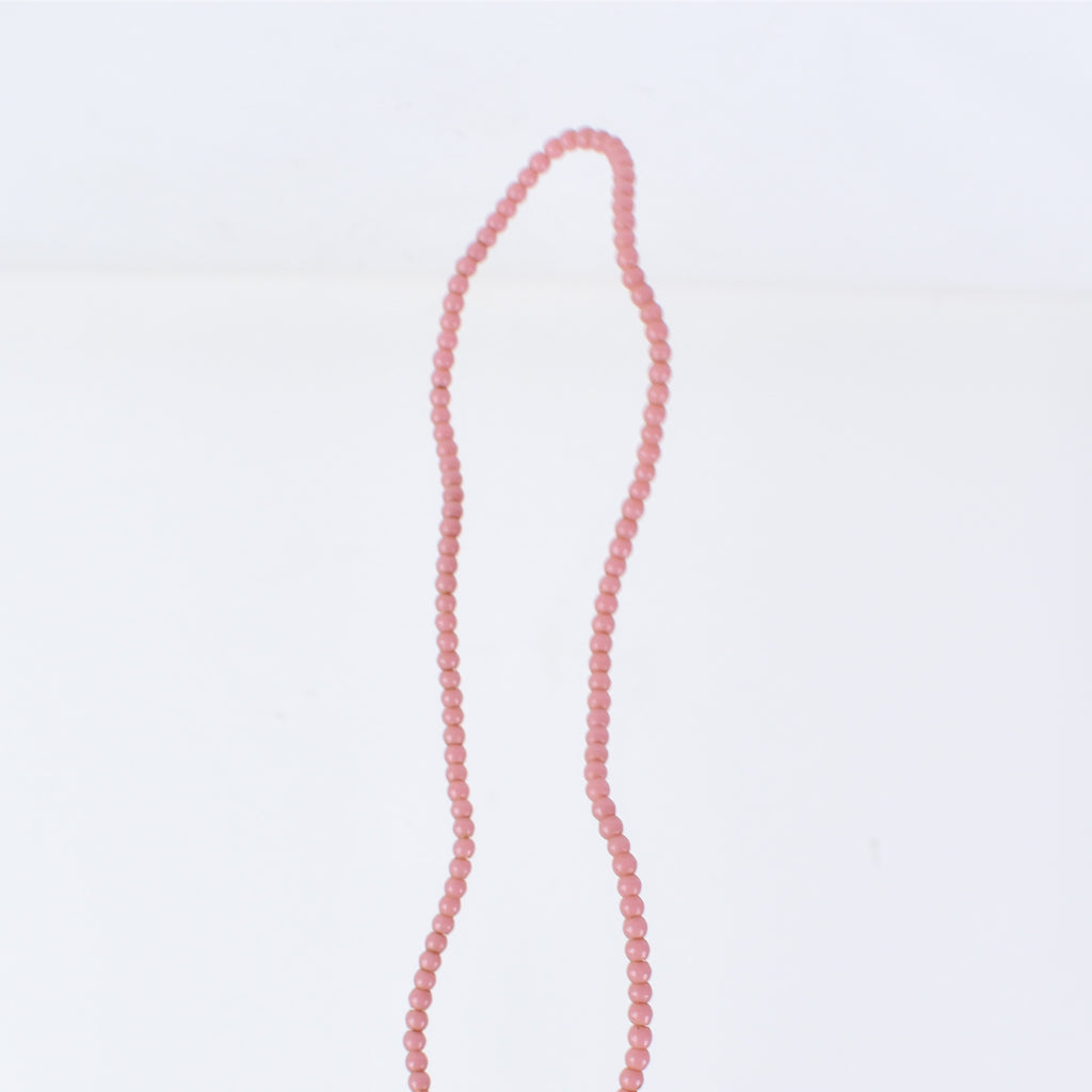 6 Strands Bohemian Pink Round Trade Beads