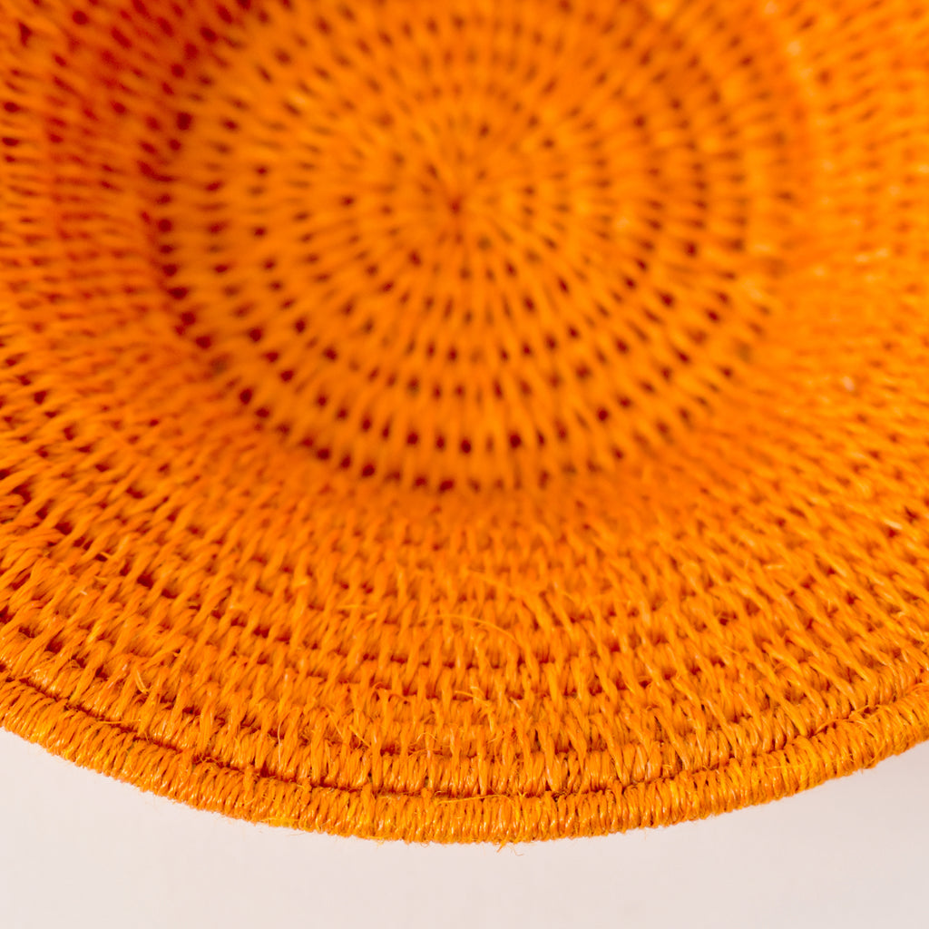 Orange Sisal Handwoven Basket Eswatini