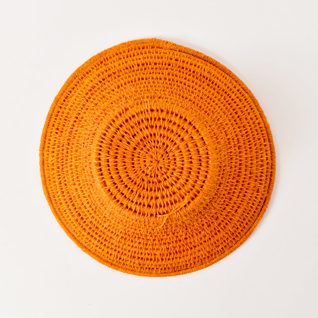 Orange Sisal Handwoven Basket Eswatini