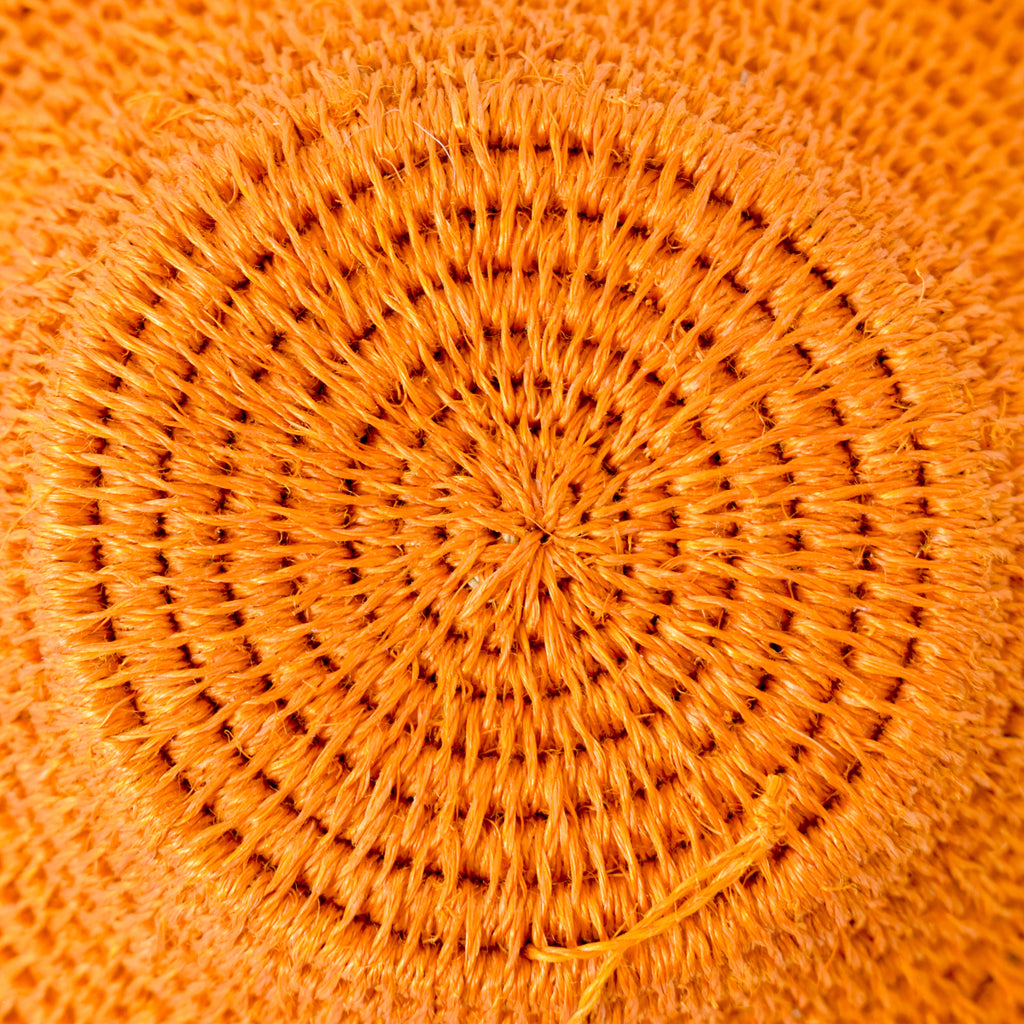 Orange Sisal Handwoven Basket Eswatini