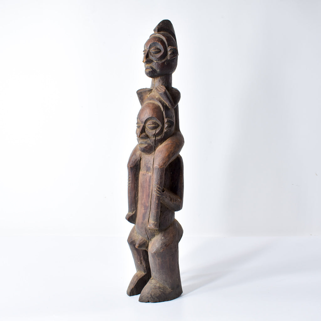 Yaka Double Figure Standing Congo