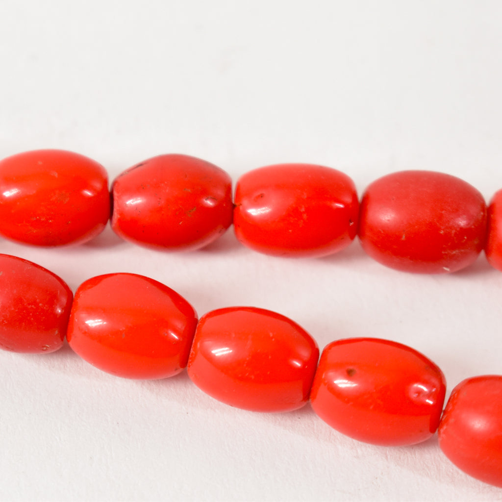 Red Bohemian Trade Beads 36 Inch