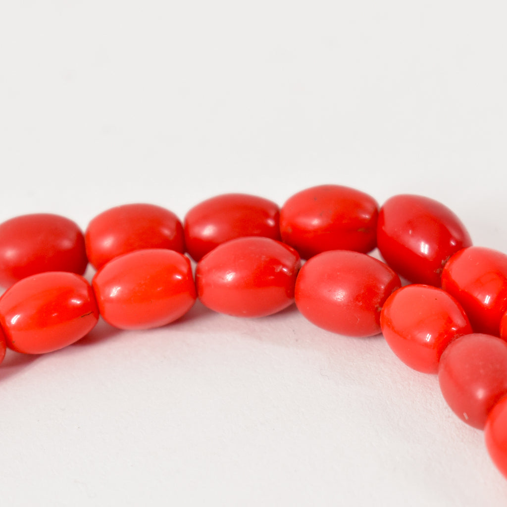 Red Bohemian Trade Beads 36 Inch