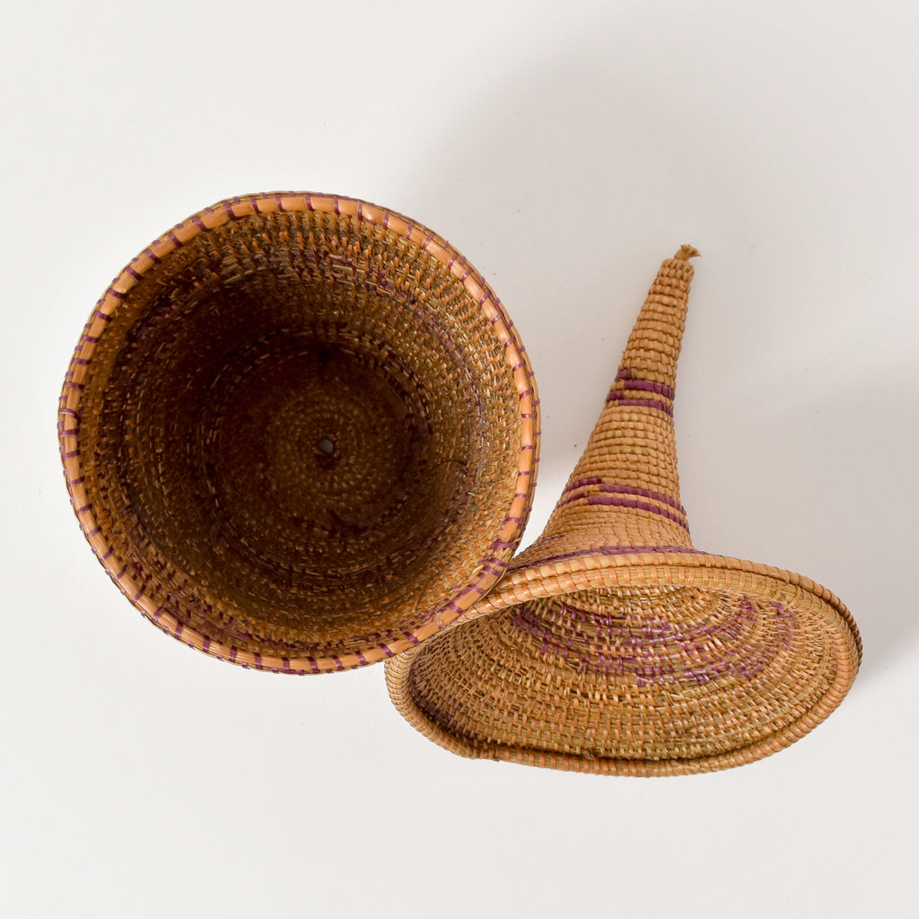 Tutsi Basket with Lid Rwanda