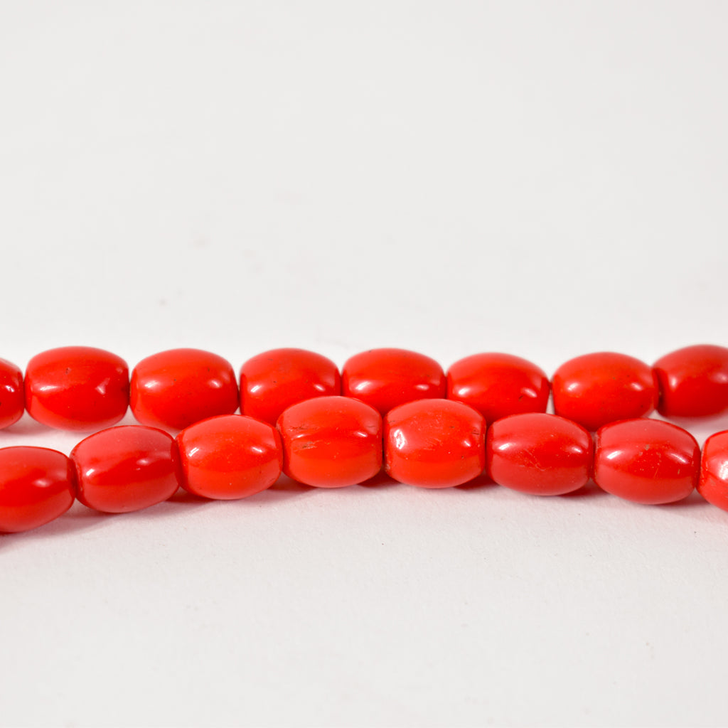 Red Bohemian Trade Beads 36 Inch