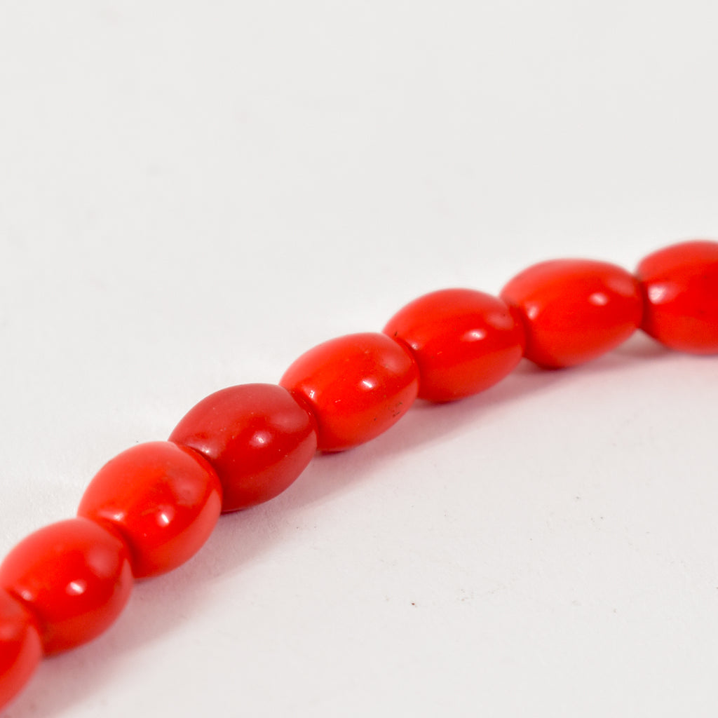 Red Bohemian Trade Beads 36 Inch